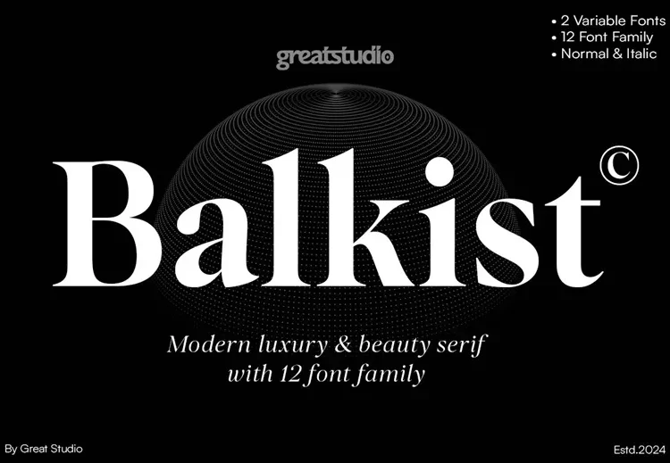 Balkist Font Family Free Download Serif