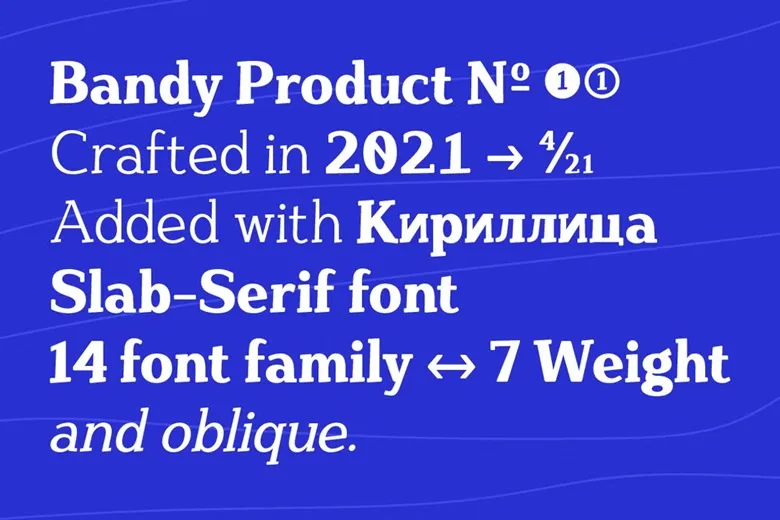 Bandy Font Free Download Slab Serif