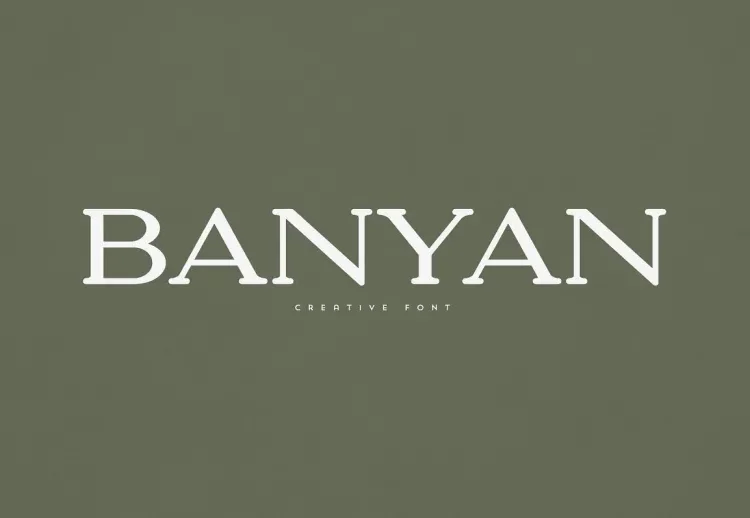 Banyan Font Free Download Serif