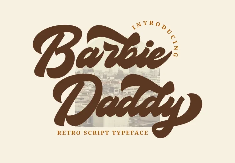 Barbie Daddy Font Free Download Retro