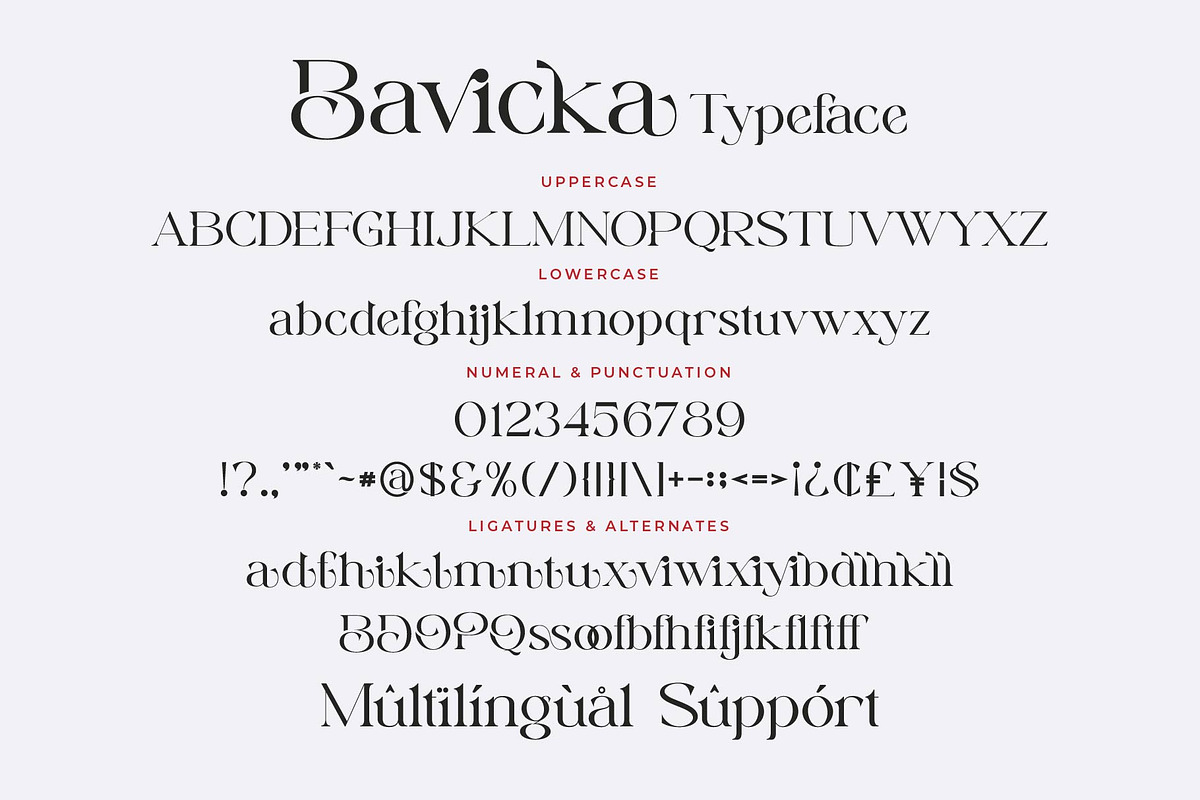 Bavicka Font Free Download Serif