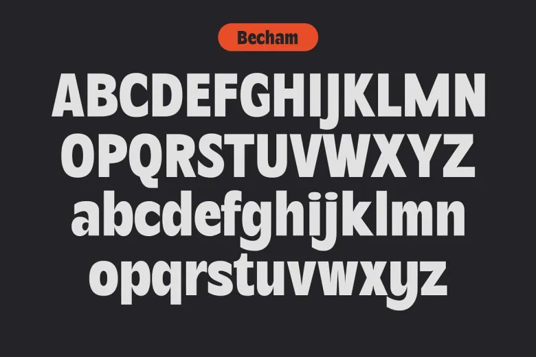 Becham Font Free Download Sans Serif