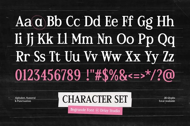 Begrande Font Free Download Serif