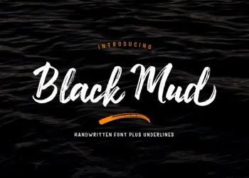 Black Mud Font Free Download Brush