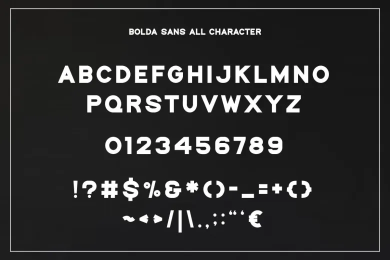 Bolda Sans Font Free Download Sans Serif