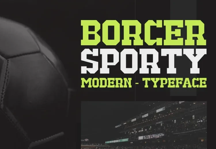 Borcer Sporty Font Free Download Slab Serif