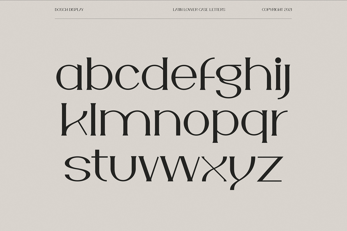 Bosch Display Font Free Download Display