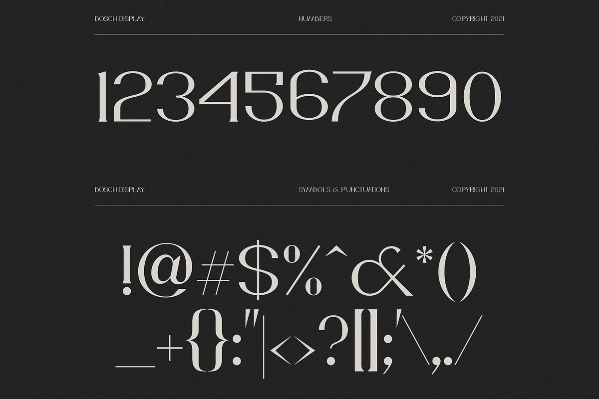 Bosch Display Font Free Download Display