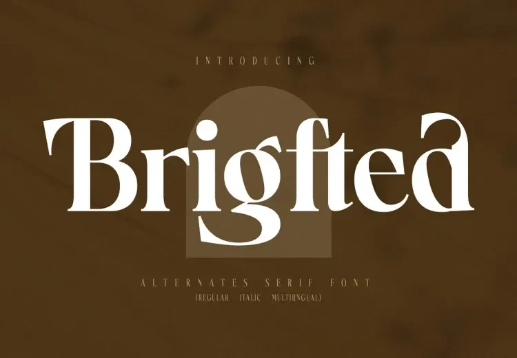 Brigfted Font Free Download Serif
