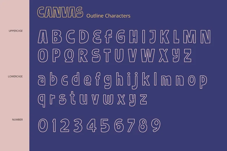 Canvas Font Free Download Display