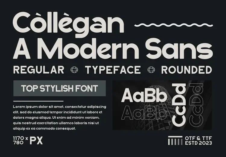 Collegan Font Free Download Sans Serif