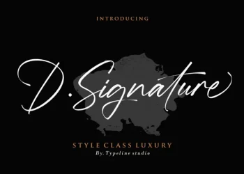 D.Signature Font Free Download Signature