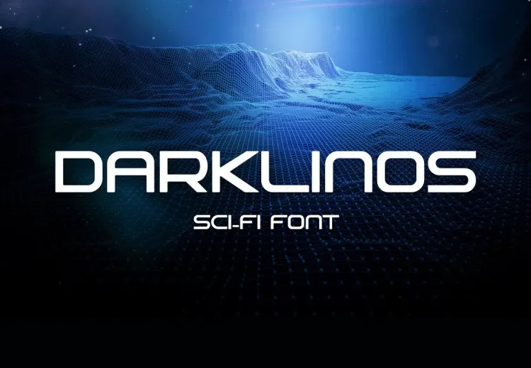 Darklinos Font Free Download Display