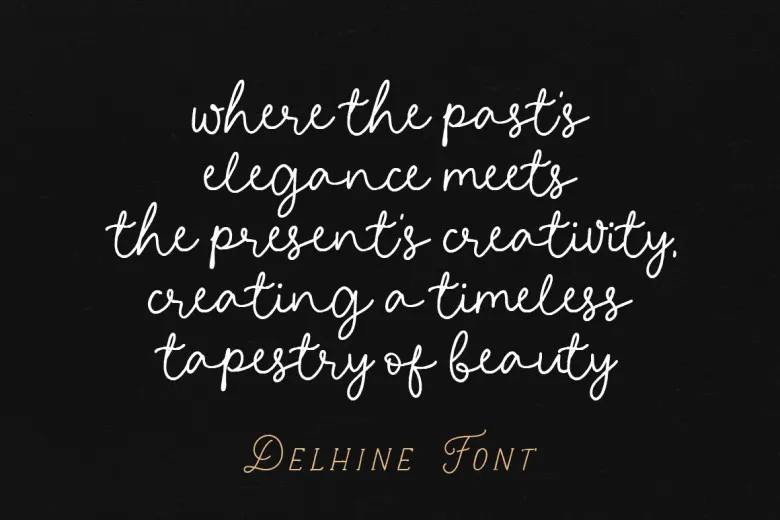 Delhine Font Free Download Monoline