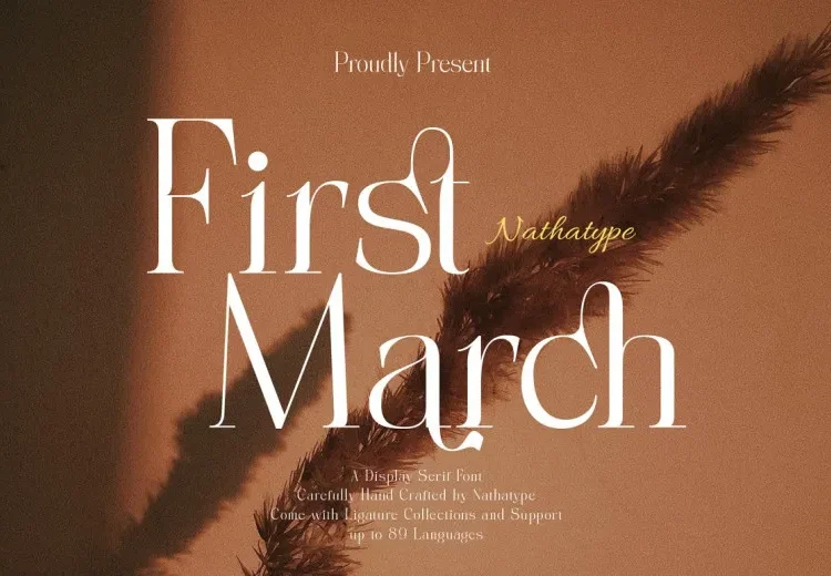 First March Font Free Download Serif