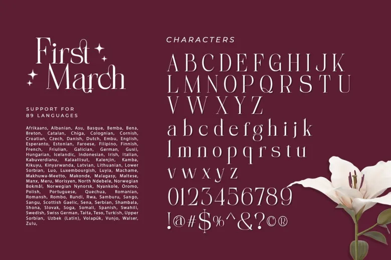 First March Font Free Download Serif