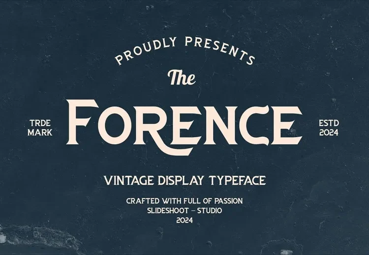 Forence Font Free Download Display