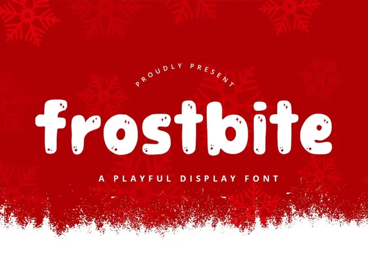 Frostbite Font Free Download Display