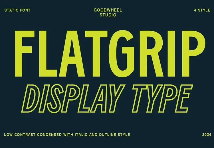 GW Flatgrip Font Free Download Sans Serif