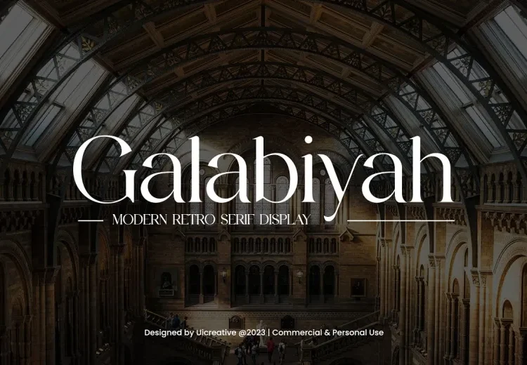 Galabiyah Font Free Download Serif
