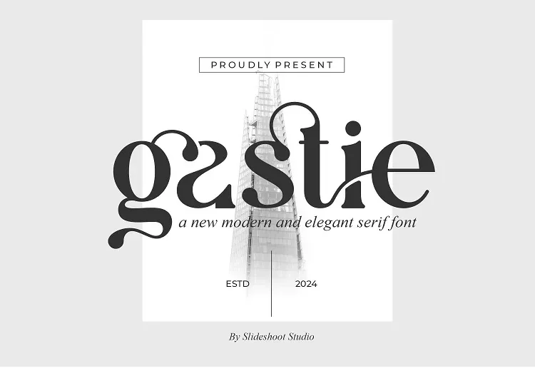 Gastie Font Free Download Serif