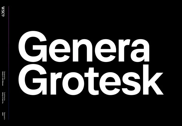 Genera Grotesk Font Free Download Sans Serif