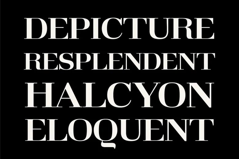 Glamorous Font Free Download Serif