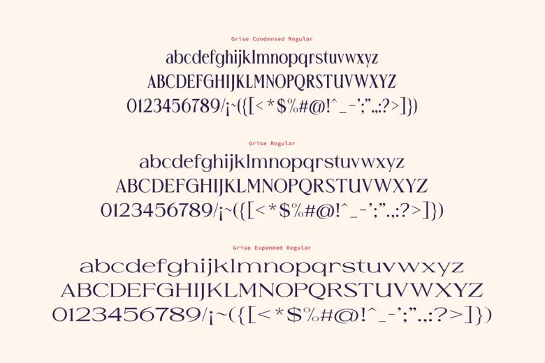 Grise Font Free Download Display