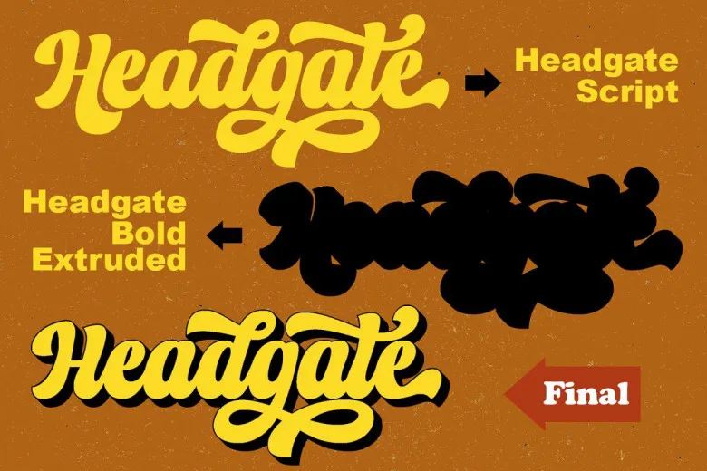 Headgate Font Free Download Vintage