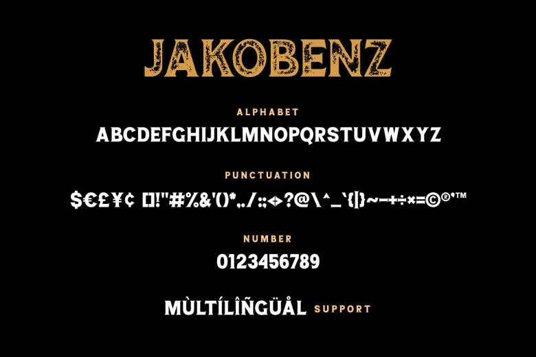 Jakobenz Font Free Download Serif