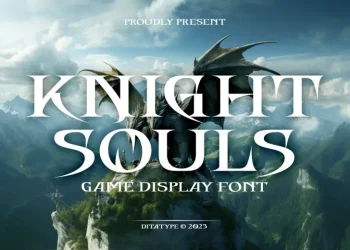 Knight Souls Font Free Download Display