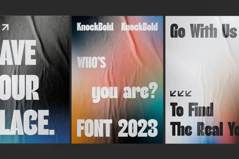 Knockbold Font Free Download Display