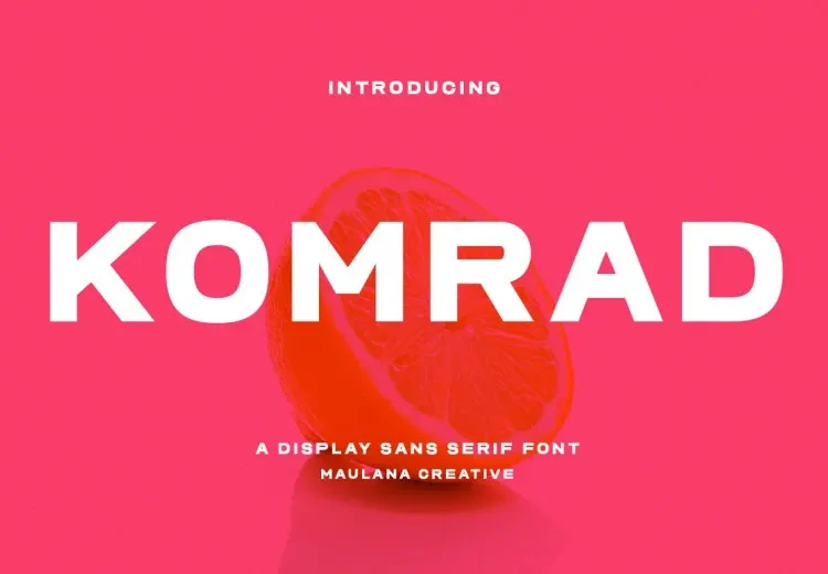 Komrad Font Free Download Sans Serif