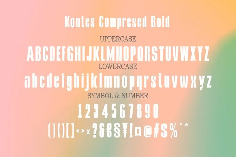 Kontes Font Free Download Sans Serif