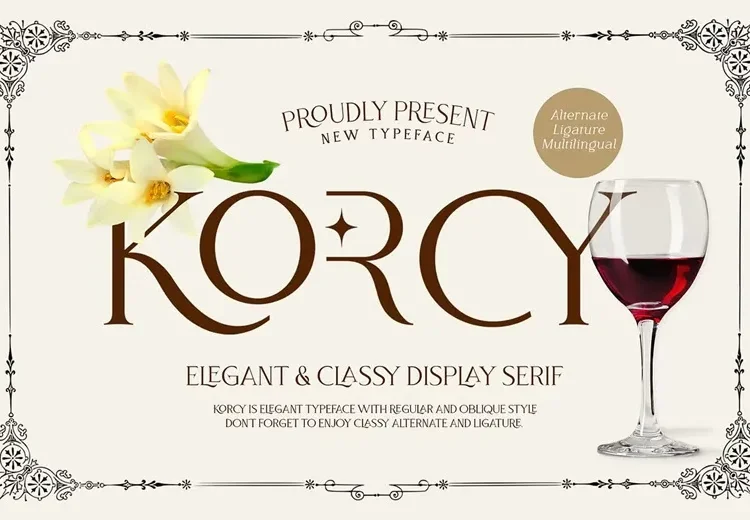 Korcy Font Free Download Serif