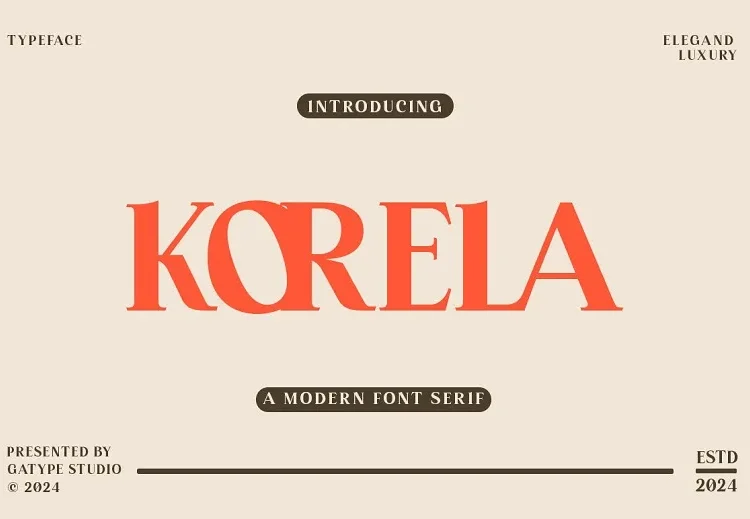Korela Font Free Download Serif