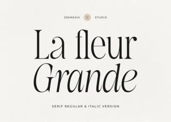 La Fleur Grande Font Free Download Serif