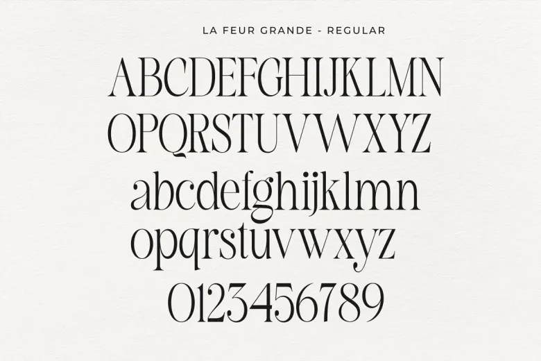 La Fleur Grande Font Free Download Serif