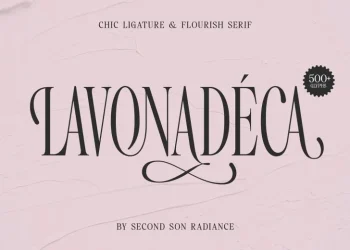 Lavonadeca Font Free Download Serif