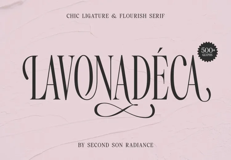 Lavonadeca Font Free Download Serif