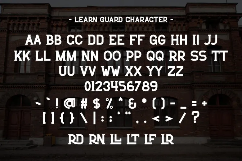 Learn Guard Font Free Download Slab Serif