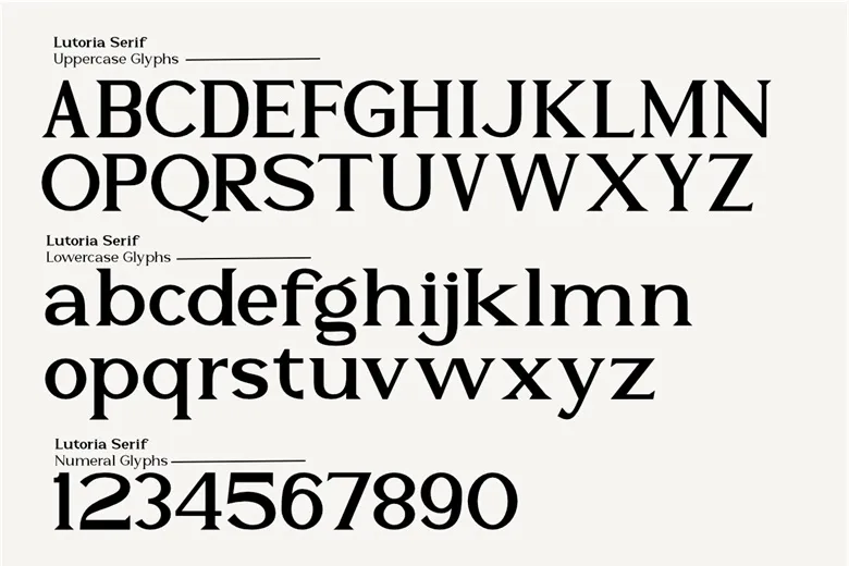 Lutoria Serif Font Free Download Serif