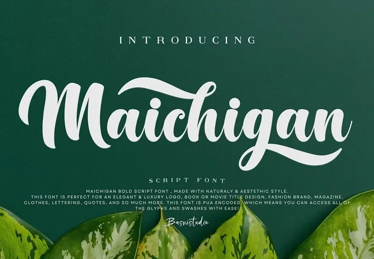 Maichigan Font Free Download Calligraphy