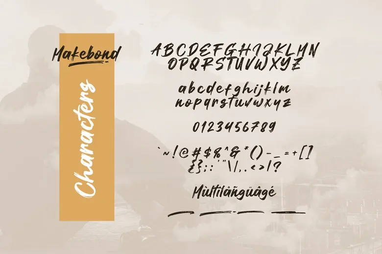 Makebond Font Free Download Brush