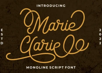 Marie Clarie Font Free Download Monoline