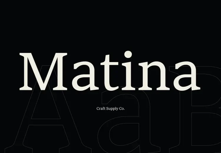 Matina Font Free Download Serif