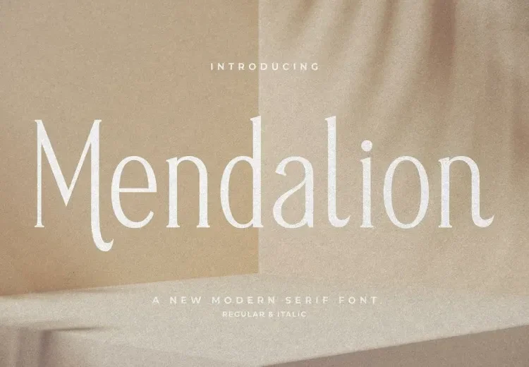 Mendalion Font Free Download Serif