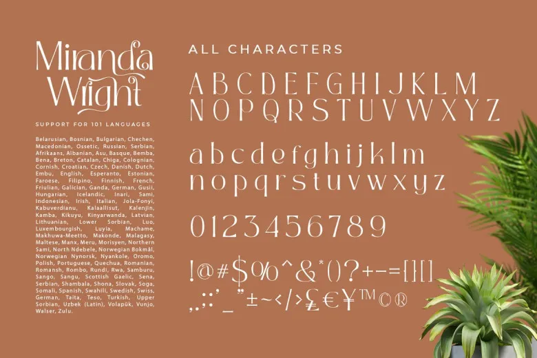 Miranda Wright Font Free Download Serif