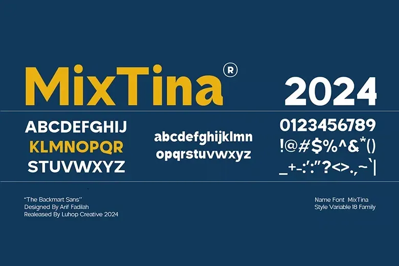 MixTina Font Free Download Sans Serif