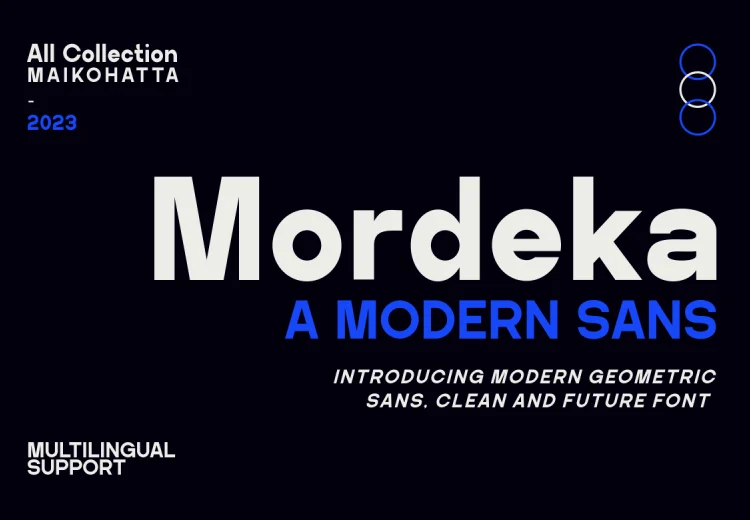 Mordeka Font Free Download Sans Serif